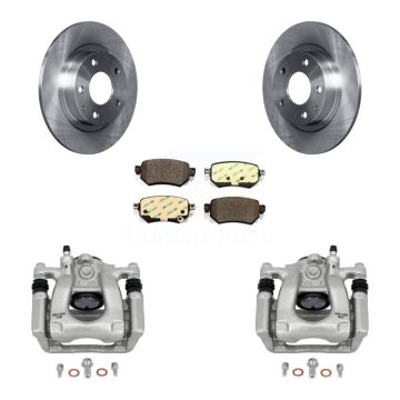 Rear Disc Brake Caliper Rotors And Ceramic Pads Kit For 2016-2021 Mazda 6 KC8-100303T