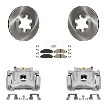 Front Brake Caliper Rotors Ceramic Pad Kit For Chevrolet Colorado GMC Canyon Isuzu i-280 KC8-100305N
