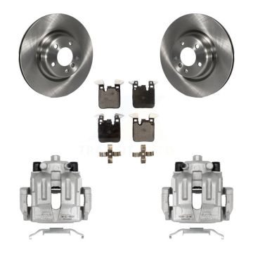 Rear Brake Caliper Rotor And Ceramic Pad Kit For BMW 328i With 345mm Diameter KC8-100305T