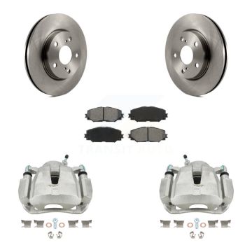 Front Disc Brake Caliper Rotors And Semi-Metallic Pads Kit For 2014-2015 Toyota RAV4 LE KC8-100306S