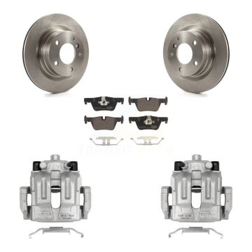 Rear Brake Caliper Rotor And Ceramic Pad Kit For BMW 328i With 300mm Diameter KC8-100307T