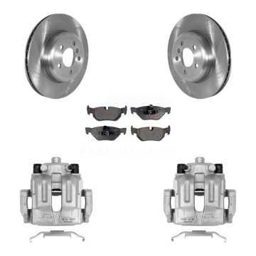 Rear Disc Brake Caliper Rotor & Ceramic Pad Kit For 2013 BMW 328i xDrive Coupe with 3.0L KC8-100308T