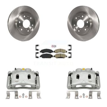 Front Brake Caliper Rotors Ceramic Pad Kit For Chevrolet Avalanche Cadillac GMC Tahoe XL KC8-100312N
