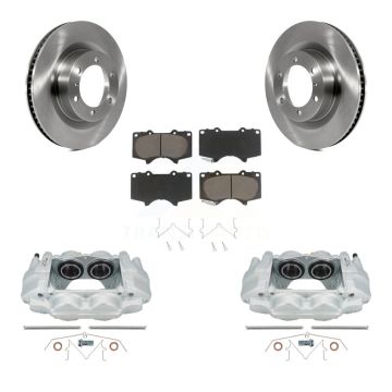 Front Disc Brake Caliper Rotors And Ceramic Pads Kit For Toyota 4Runner Lexus GX460 KC8-100315C