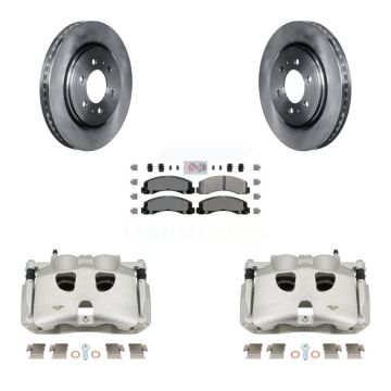 Front Disc Brake Caliper Rotors And Semi-Metallic Pads Kit For 2018-2020 Ford F-150 KC8-100316N