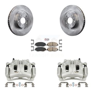 Front Disc Brake Caliper Rotors And Ceramic Pads Kit For Hyundai Santa Fe XL KC8-100325N