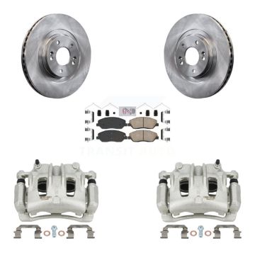 Front Disc Brake Caliper Rotors And Ceramic Pads Kit For Hyundai Santa Fe XL KC8-100326N
