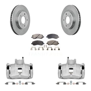 Front Disc Brake Caliper Rotors And Semi-Metallic Pads Kit For Mitsubishi Lancer KC8-100326P