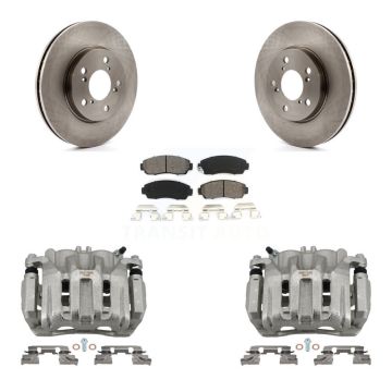Front Disc Brake Caliper Rotors And Semi-Metallic Pads Kit For 2005-2010 Honda Odyssey KC8-100327S