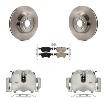 Front Disc Brake Caliper Rotors And Semi-Metallic Pads Kit For Mercedes-Benz ML350 R350 KC8-100328N