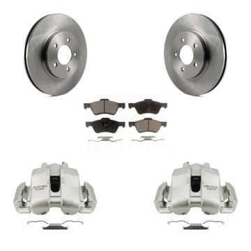Front Disc Brake Caliper Rotor And Semi-Metallic Pad Kit For Ford Escape Mercury Mariner KC8-100329P