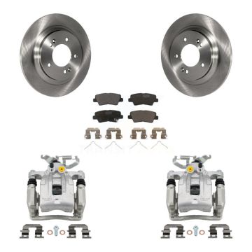 Rear Brake Caliper Rotor And Ceramic Pad Kit For Kia Niro With 284mm Diameter KC8-100332T