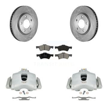 Front Brake Caliper Rotors Semi-Metallic Pad Kit For Dodge Grand Caravan Chrysler Town & KC8-100333S