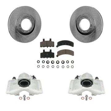 Front Disc Brake Caliper Rotor Ceramic Pad Kit For Cadillac DeVille Fleetwood 60 Special KC8-100334C