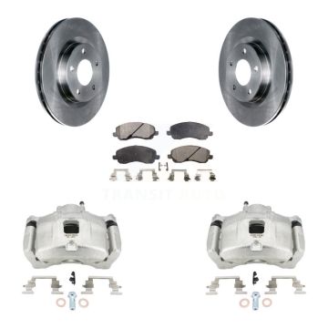 Front Brake Caliper Rotors Semi-Metallic Pad Kit For Jeep Patriot Dodge Compass Chrysler KC8-100343P