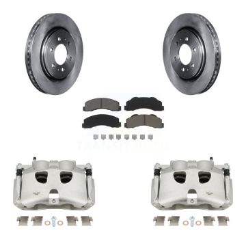 Front Disc Brake Caliper Rotors And Ceramic Pads Kit For Ford F-150 KC8-100344C