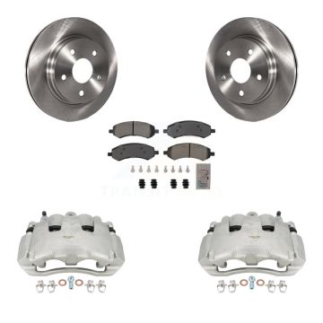 Front Disc Brake Caliper Rotors And Semi-Metallic Pads Kit For Dodge Ram 1500 KC8-100346N
