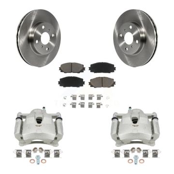 Front Disc Brake Caliper Rotors And Ceramic Pads Kit For Toyota Yaris KC8-100348C