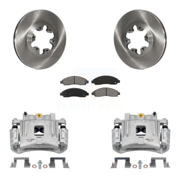 Front Brake Caliper Rotors Semi-Metallic Pad Kit For Chevrolet Colorado GMC Canyon Isuzu KC8-100350S