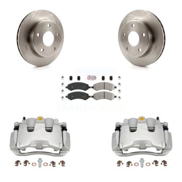 Front Disc Brake Caliper Rotors And Semi-Metallic Pads Kit For Dakota Dodge Ram KC8-100352N