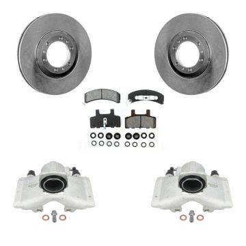 Front Disc Brake Caliper Rotor & Semi-Metallic Pad Kit For Cadillac DeVille Fleetwood 60 KC8-100353S