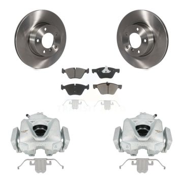 Front Disc Brake Caliper Rotors And Ceramic Pads Kit For 2008 BMW 328xi To 08 07 KC8-100355C
