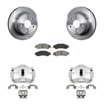 Rear Disc Brake Caliper Rotors And Semi-Metallic Pads Kit For Chevrolet S10 KC8-100355S
