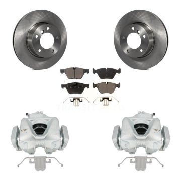 Front Disc Brake Caliper Rotors And Semi-Metallic Pads Kit For BMW 323i KC8-100359P