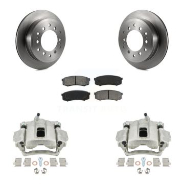Rear Disc Brake Caliper Rotors And Semi-Metallic Pads Kit For Toyota 4Runner FJ Cruiser KC8-100369S