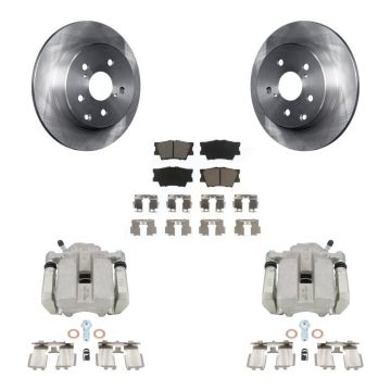 Rear Disc Brake Caliper Rotors And Ceramic Pads Kit For Toyota RAV4 KC8-100370C