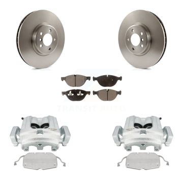 Front Disc Brake Caliper Rotors And Ceramic Pads Kit For BMW X5 X6 KC8-100370T