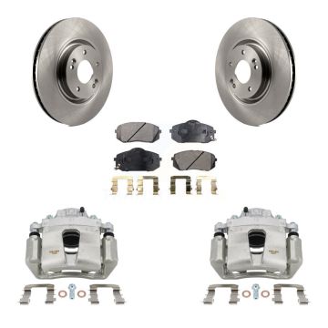Front Brake Caliper Rotor Ceramic Pad Kit For Hyundai Sonata With Electric Parking KC8-100374T