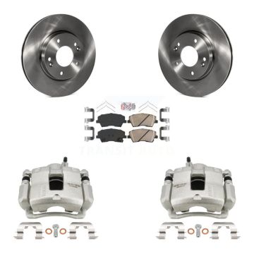 Front Disc Brake Caliper Rotors And Ceramic Pads Kit For Hyundai Elantra KC8-100377N