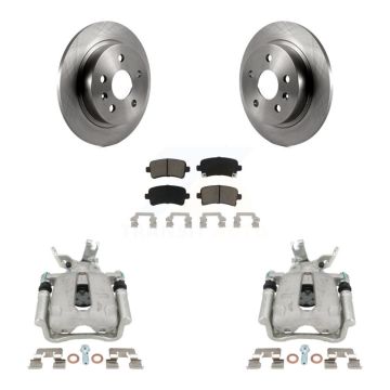 Rear Disc Brake Caliper Rotors And Ceramic Pads Kit For Chevrolet Malibu Limited KC8-100378C