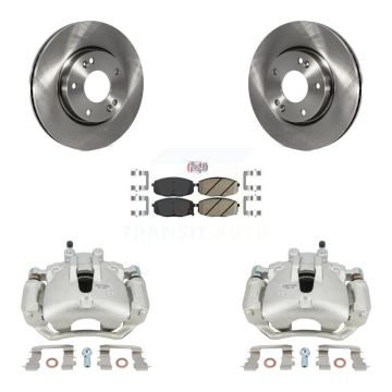 Front Disc Brake Caliper Rotors And Ceramic Pads Kit For Hyundai Elantra KC8-100378N
