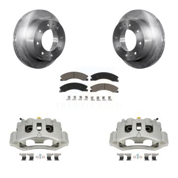 Rear Brake Caliper Rotor Ceramic Pad Kit For GMC Chevrolet Sierra 2500 HD Silverado 3500 KC8-100380C