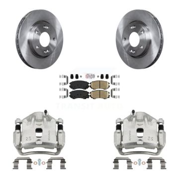 Front Disc Brake Caliper Rotors And Ceramic Pads Kit For Hyundai Elantra KC8-100386N