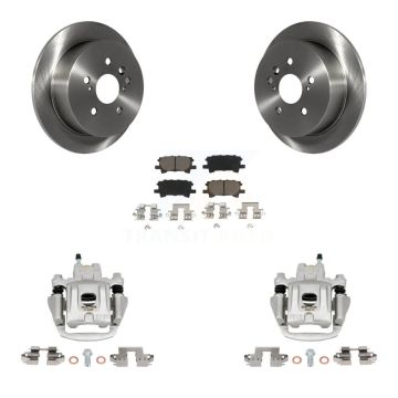 Rear Disc Brake Caliper Rotors And Ceramic Pads Kit For Toyota Highlander KC8-100388C