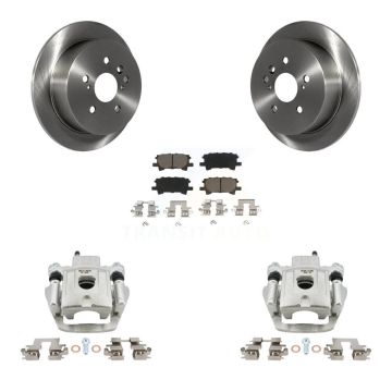 Rear Brake Caliper Rotors Ceramic Pad Kit For Lexus RX350 RX330 Toyota Highlander RX400h KC8-100389C
