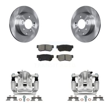 Rear Brake Caliper Rotor And Semi-Metallic Pad Kit For 2006 Hyundai Sonata 3.3L To 03 06 KC8-100391S