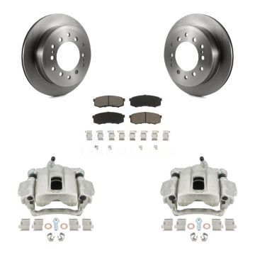 Rear Disc Brake Caliper Rotors And Ceramic Pads Kit For Toyota 4Runner FJ Cruiser KC8-100392C