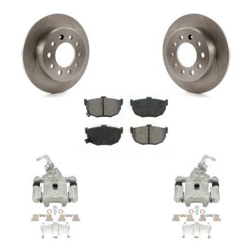 Rear Disc Brake Caliper Rotors And Semi-Metallic Pads Kit For Hyundai Tiburon KC8-100396S