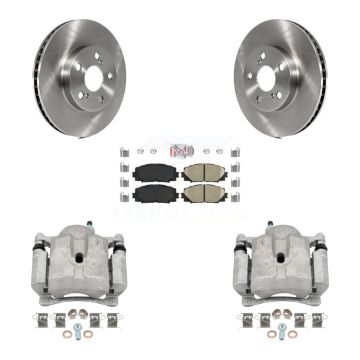 Front Disc Brake Caliper Rotor And Ceramic Pad Kit For Toyota Prius Lexus CT200h Plug-In KC8-100400N