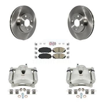 Front Disc Brake Caliper Rotors And Ceramic Pads Kit For Toyota Yaris KC8-100401N