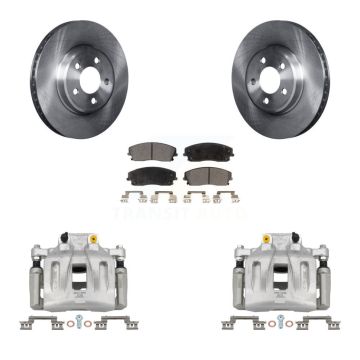 Front Disc Brake Caliper Rotor Ceramic Pad Kit For Dodge Chrysler 300 Charger Challenger KC8-100401T