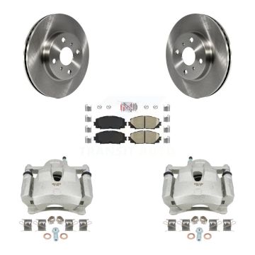 Front Disc Brake Caliper Rotors And Ceramic Pads Kit For Toyota Yaris KC8-100402N