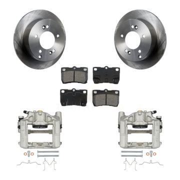 Rear Brake Caliper Rotor And Semi-Metallic Pad Kit For Lexus IS250 With Sport Suspension KC8-100402S