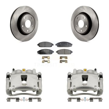 Front Disc Brake Caliper Rotors And Ceramic Pads Kit For Jeep Grand Cherokee Commander KC8-100403T