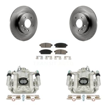Rear Brake Caliper Rotor & Ceramic Pad Kit For Chevrolet Cruze Orlando Volt Cadillac ELR KC8-100404C