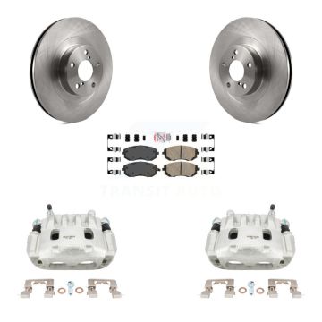 Front Brake Caliper Rotor And Ceramic Pad Kit For Subaru Forester Impreza Outback Legacy KC8-100408N